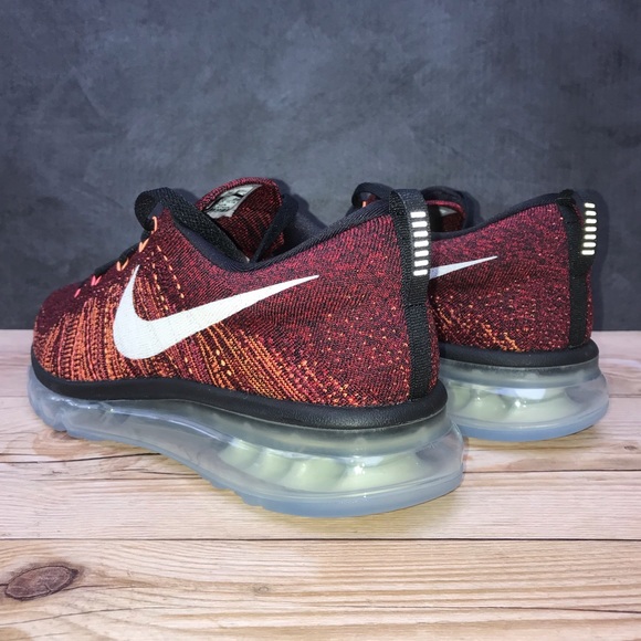 Nike Flyknit Air Max Men’s Size 10 Black/Red/Multi - Picture 8 of 16